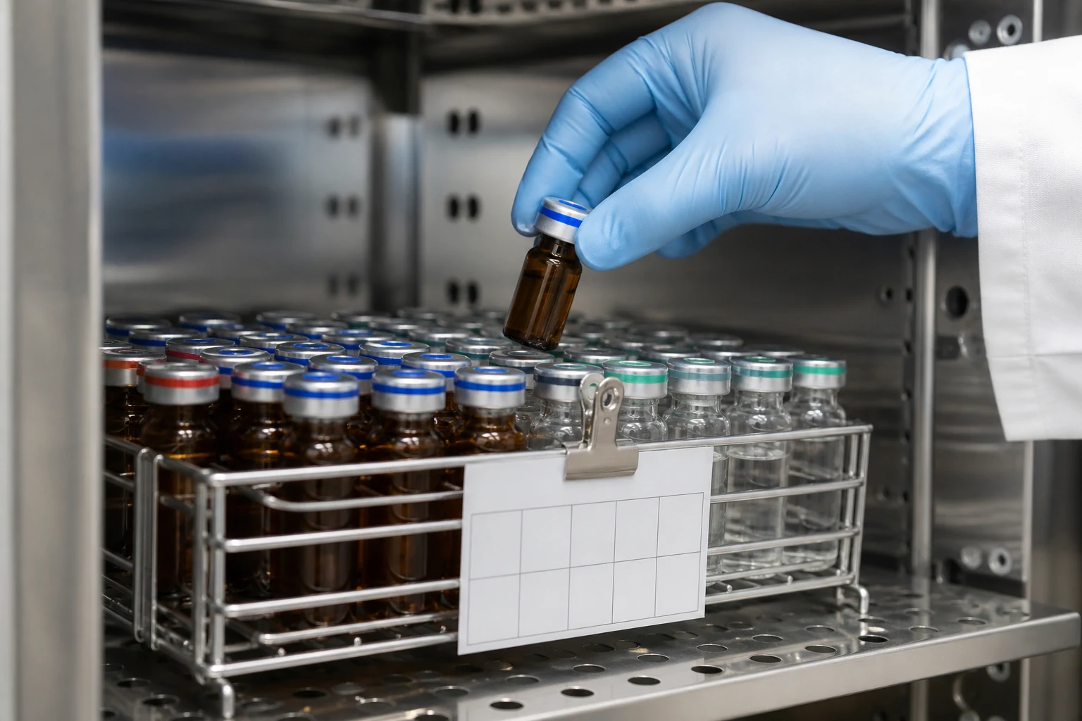 Long-term stability data under review in a pharmaceutical quality unit